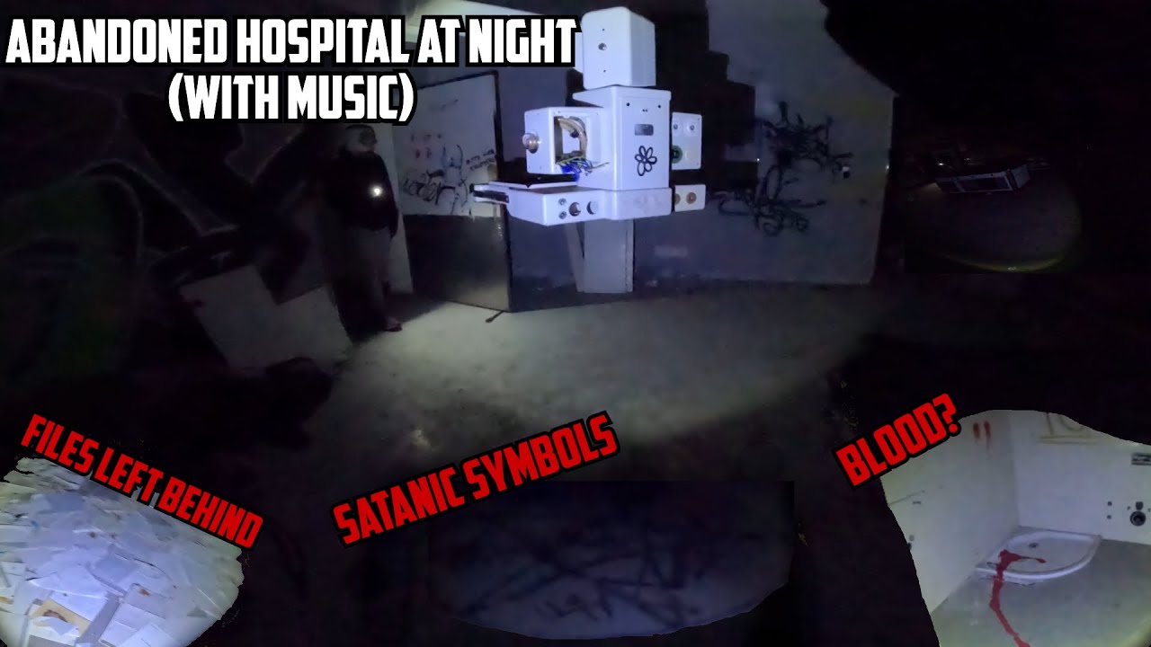 Exploring an Abandonded Hospital at Night(with music)