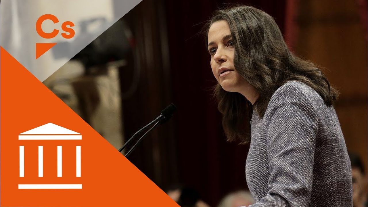 Inés Arrimadas. Intervención en el Pleno del Parlament de Catalunya