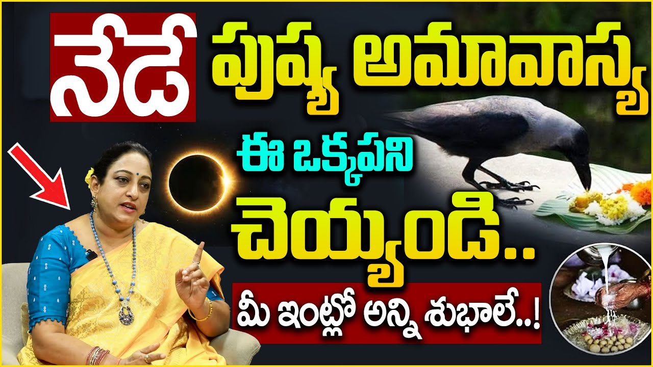 నేడే పుష్య అమావాస్య ఇలా చేస్తే | Pushya Amavasya | Peddala Amavasya |Pithru Tharpanam | latha botla