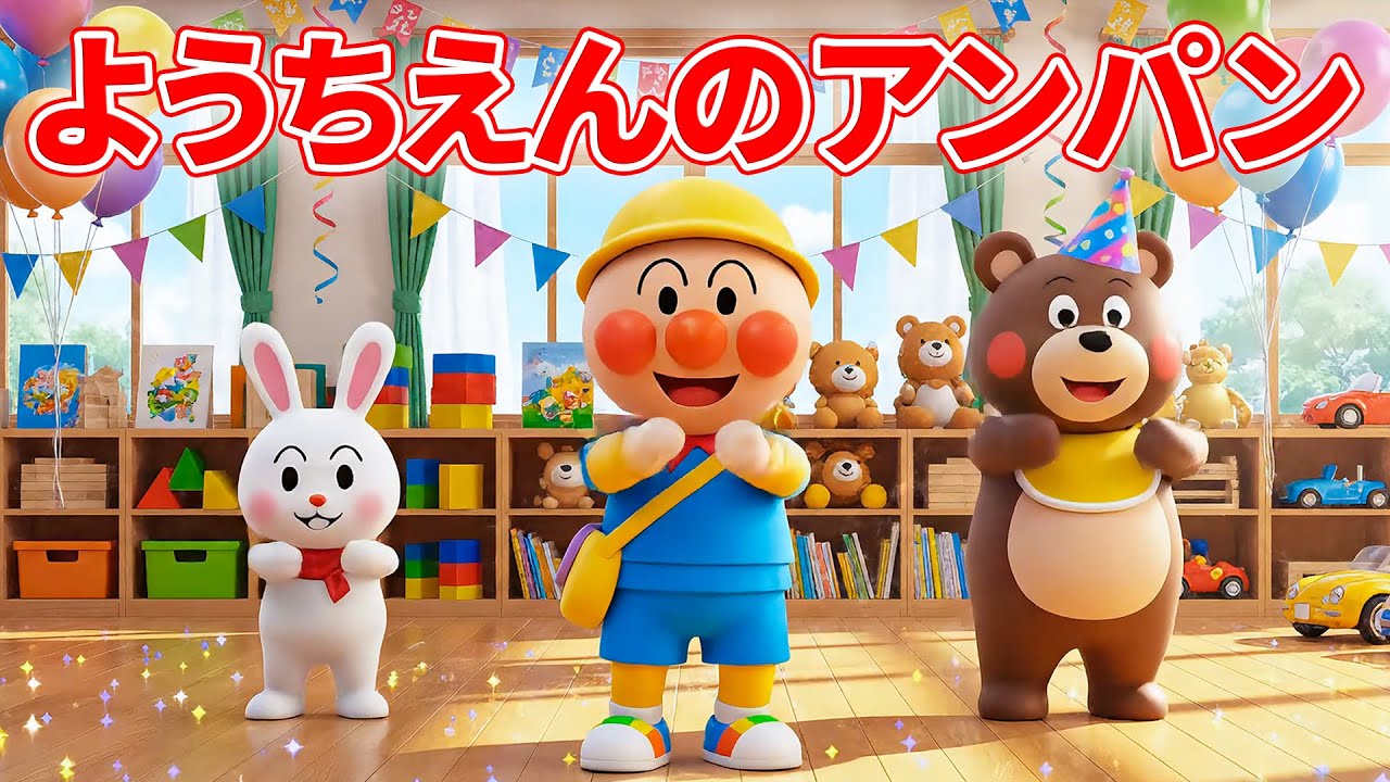 🌈 ようちえんのアンパンマン 🏫 おはよう 💖 アンパンマンたちのにこにこ幼稚園生活 😊 みんなでおどろう ✨ 赤ちゃんが喜ぶ歌 🎵 子供の歌 🎈 童謡 #アンパンマン #anpanman