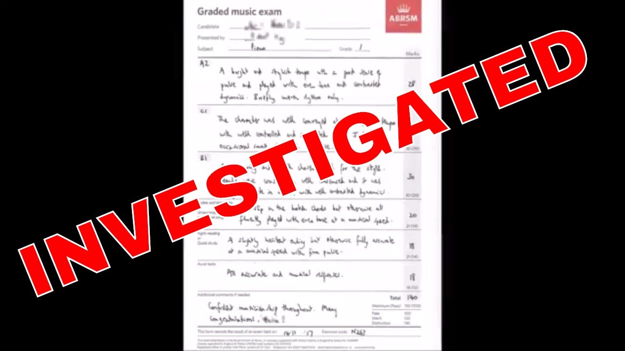 The Examiner's Marksheet INVESTIGATED - MusicOnline UK Podcast - Episode 30