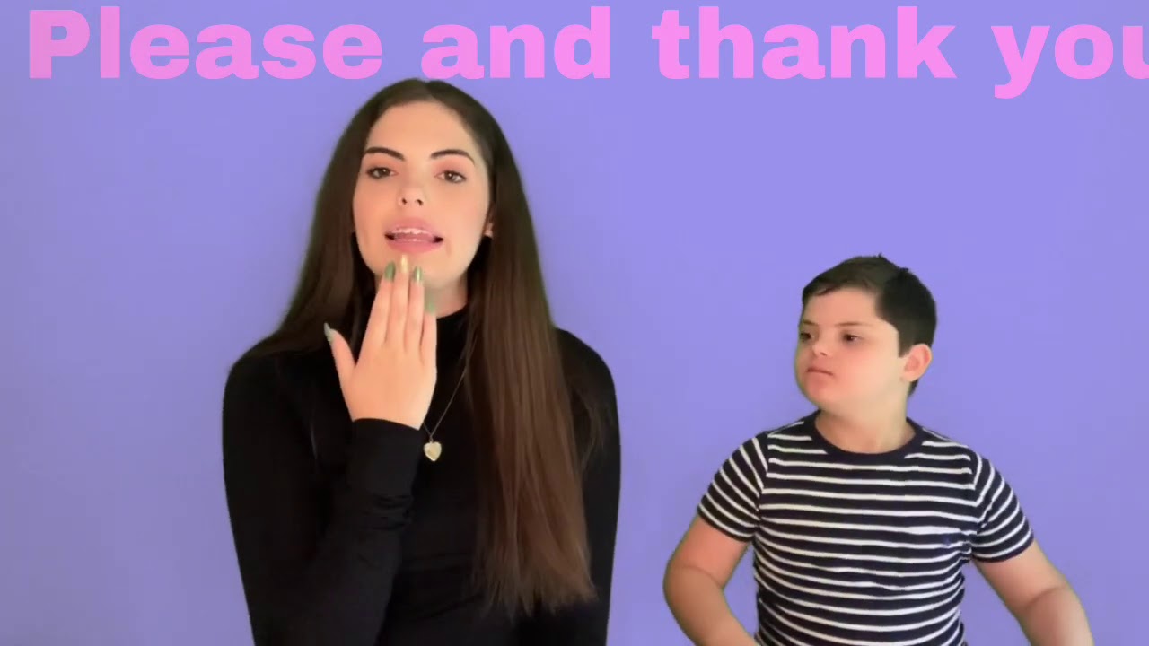 makaton sign for please and thank you - isabella signs