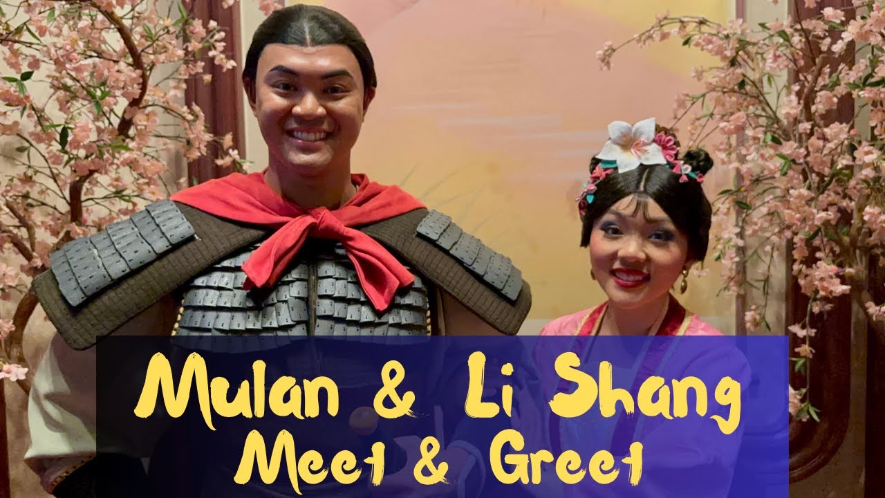 Mulan & Li Shang Meet & Greet for Valentine's Day, Epcot.