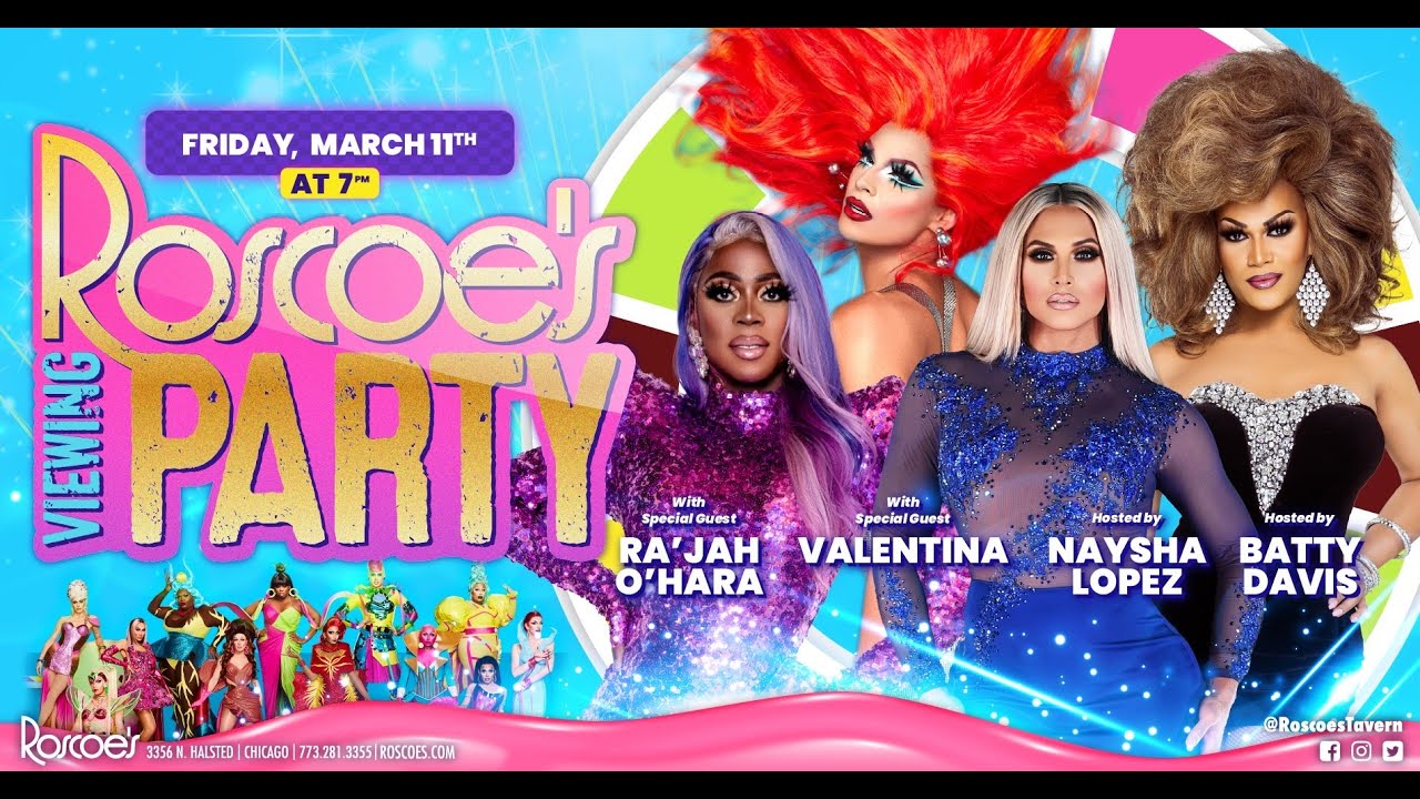 Valentina & Ra'Jah O'Hara: Roscoe's RPDR Season 14 Viewing Party with Batty Davis & Naysha Lopez