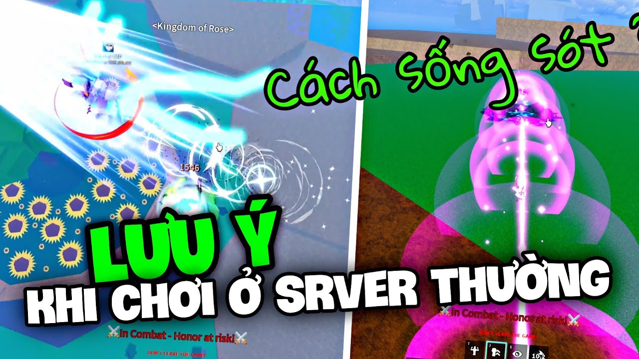CÁCH ĐỂ SỐNG SÓT KHI QUÁ NHIỀU HACKER | BLOXFRUIT NHỮNG ĐIỀU LƯU Ý KHI CHƠI Ở SEVER THƯỜNG !!!