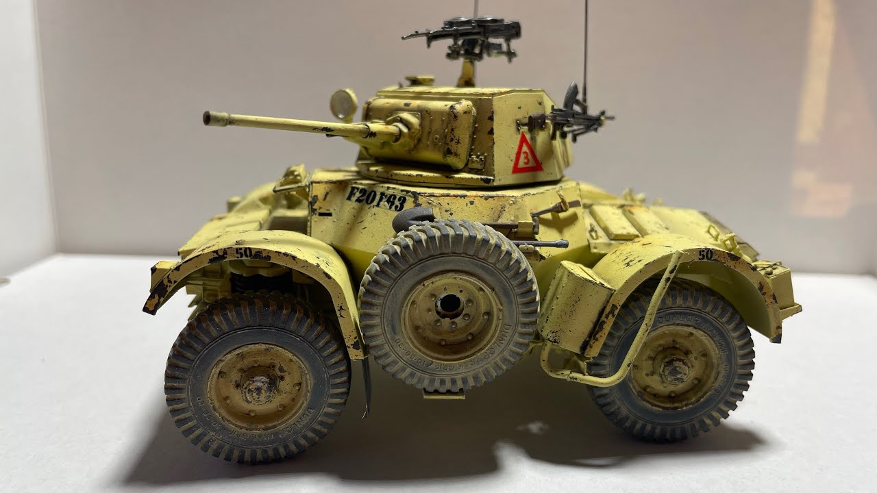 Gecko 1/35 Daimler armoured car mk1 - part 5. Weathering and finishing this lovely model kit.