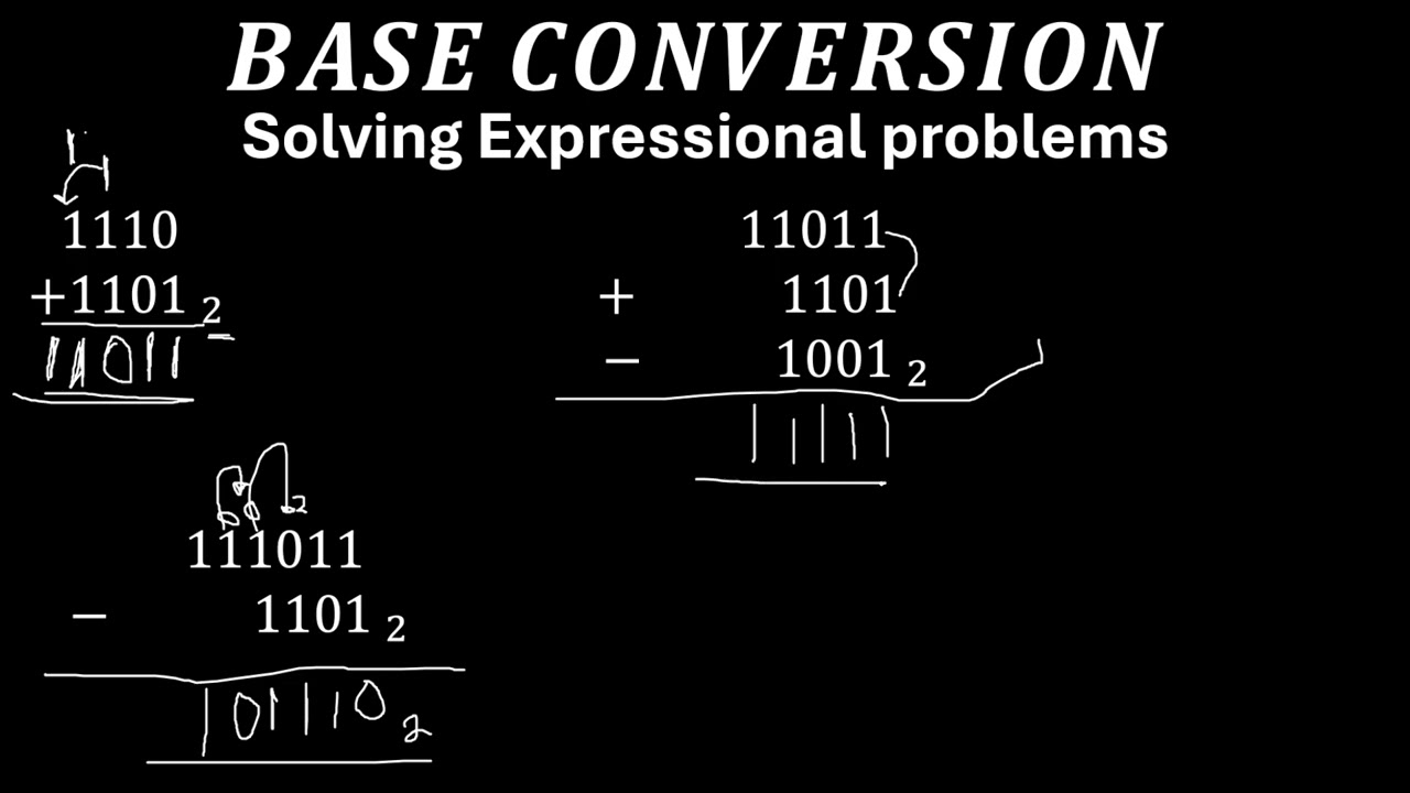 Solving Number bases 1 | Binary | number system