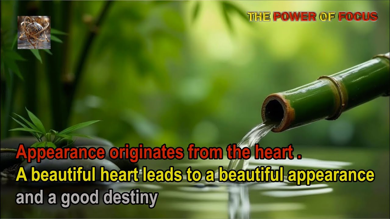 A beautiful heart leads to a beautiful appearance and a good destiny