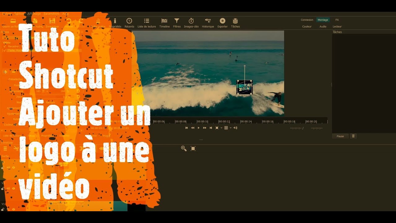 Tuto Shotcut : ajouter un logo ou icône à une vidéo