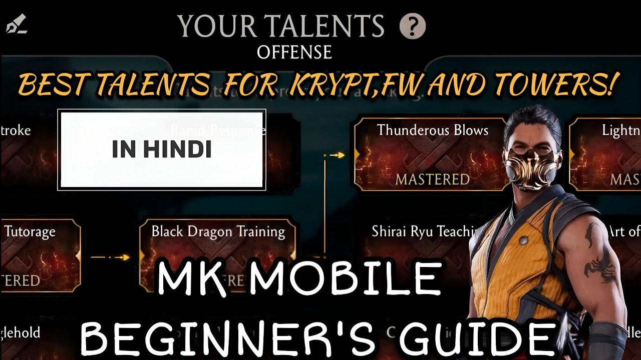 Which Is The Best Talent Tree For Beginners In Mk Mobile? | Mk Mobile