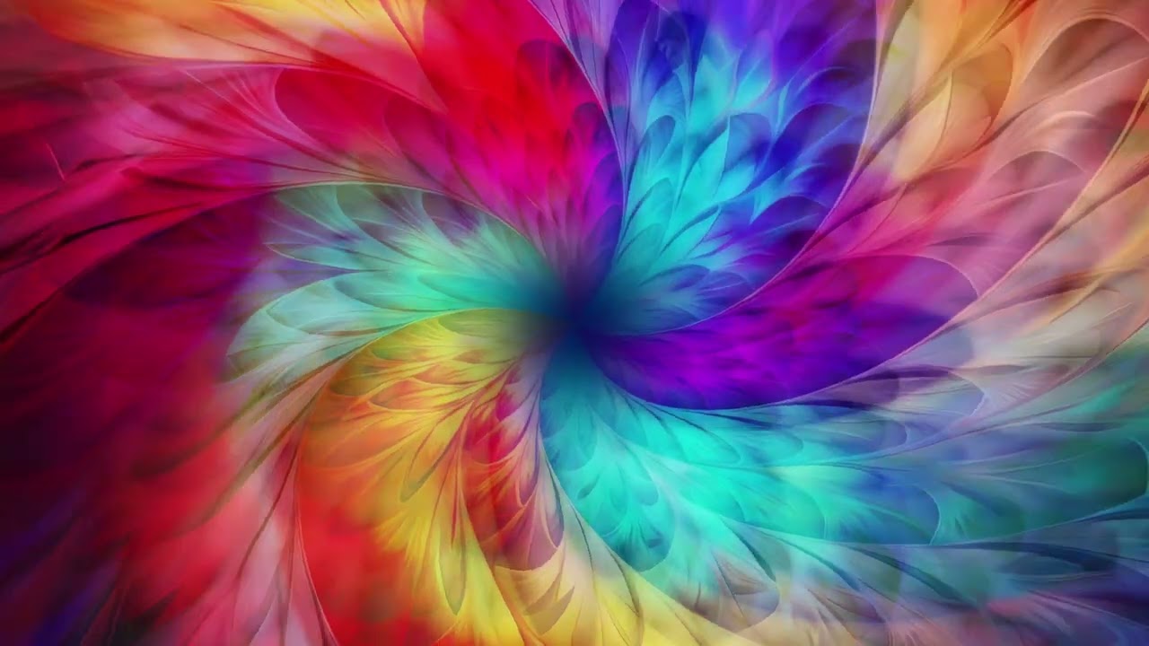 Multi color Spiral 4k Focus meditation 30 mins