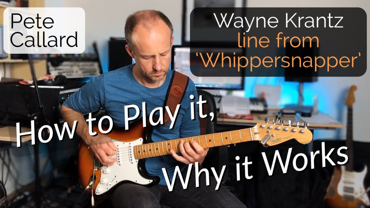 Wayne Krantz 'Whippersnapper' D Whole Tone line lesson - How to Play it, Why it Works | Pete Callard
