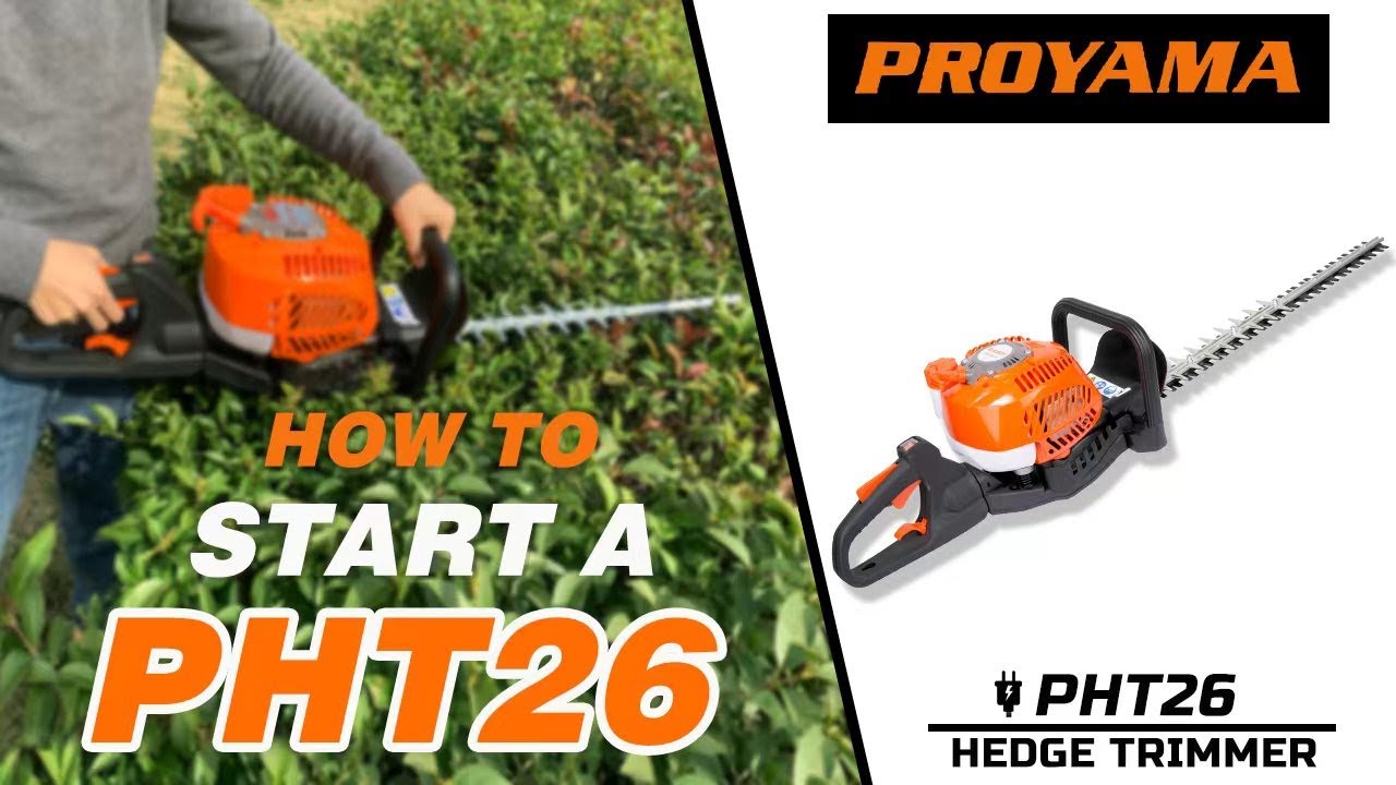 How to Start a Gas Hedge Trimmer | Proyama