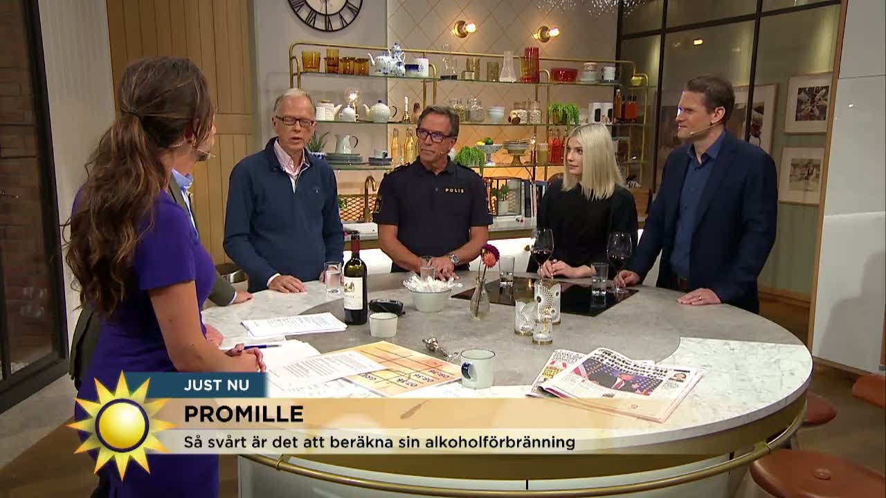 Hur berusad blir man av två glas vin? - Nyhetsmorgon (TV4)
