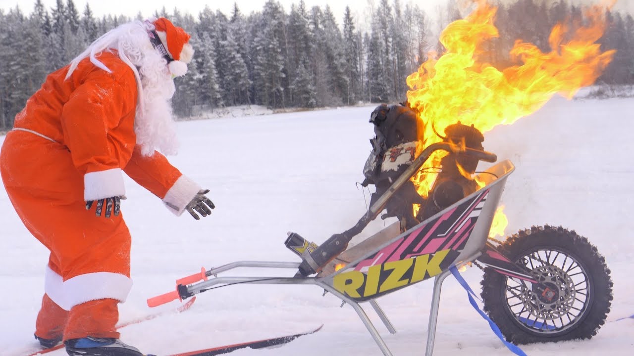 Motorized Wheelbarrow - Santa Claus special