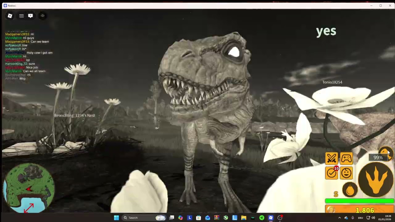 t rex dinosaur life