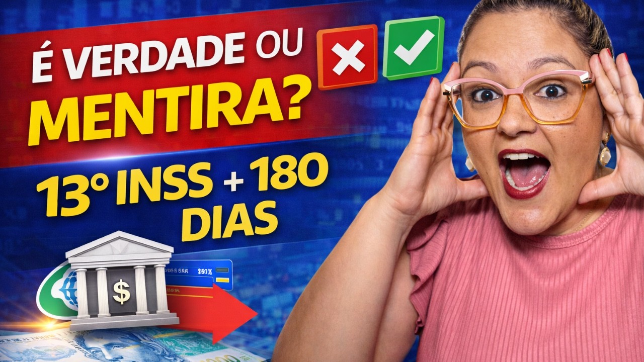 🔴 13º do INSS e Suspensão de 180 dias: O que é VERDADE e o que é MENTIRA !