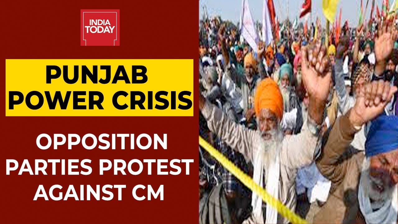 Opposition Parties Stage Protest Against Amarinder Singh-Led Congress Govt Over Punjab Power Crisis