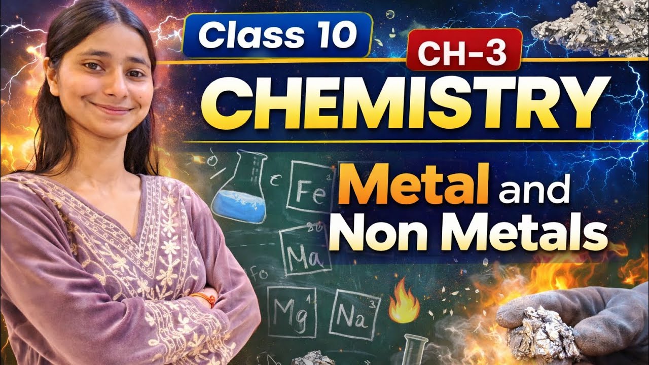 Class 10th | Chemistry | Ch-3 Metal and Non Metals  | One shot | Board exams 2025-26 | Part 1|