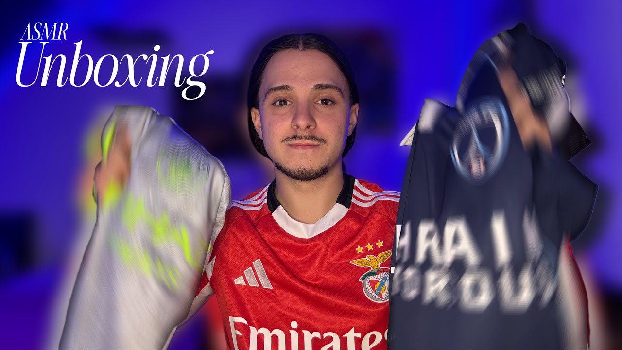 ASMR UNBOXING  Maillots de Foot 2025 | Sons Relaxants & Chuchotements 💤⚽️