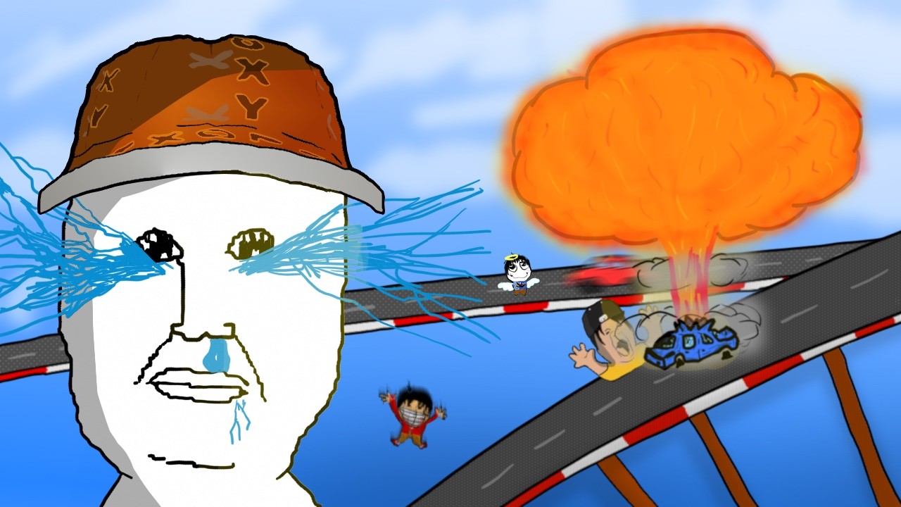 idiots lose their minds racing in roblox