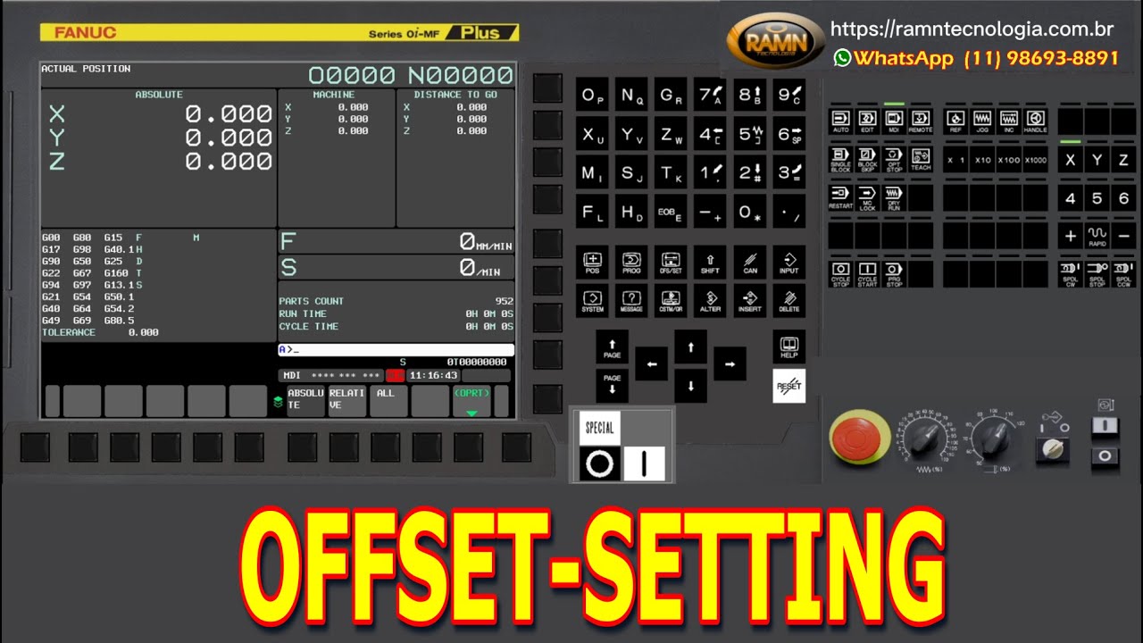 Offset-Setting CNC FANUC