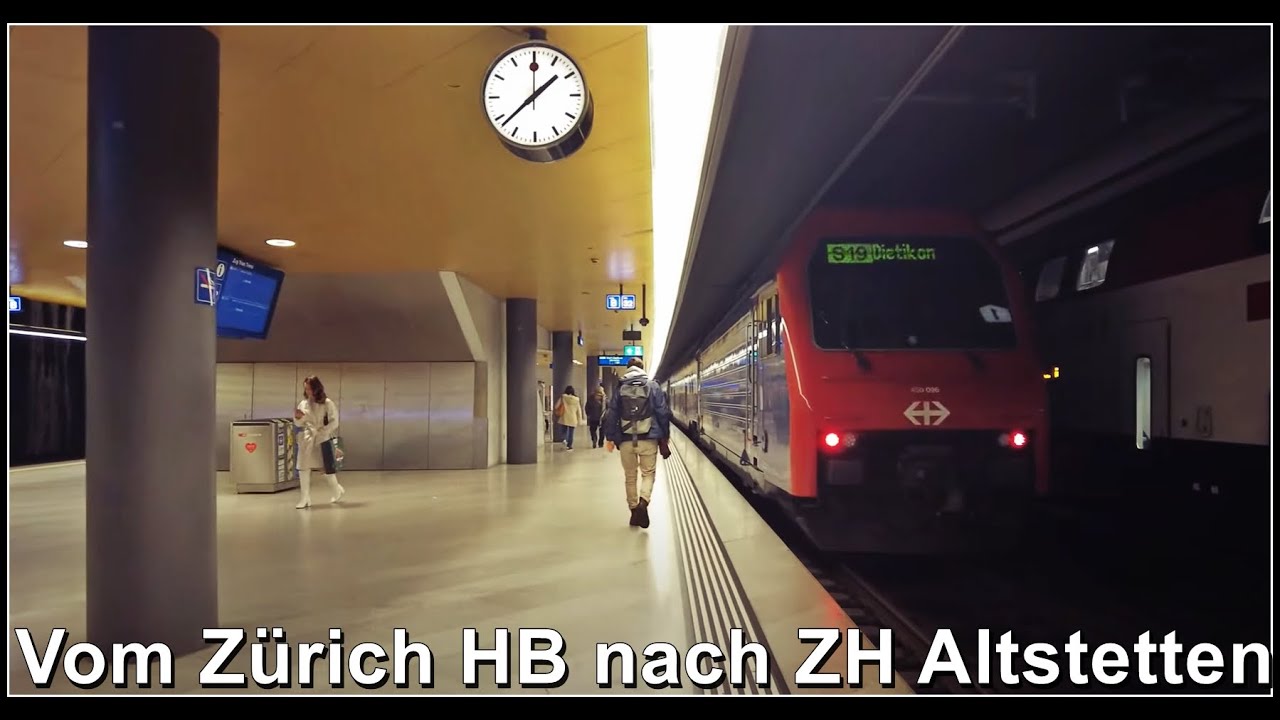 INSIDE SWISS TRAIN / Vom HB Zürich zum Bahnhof Zürich Altstetten. Stadt Zürich, Schweiz 2023