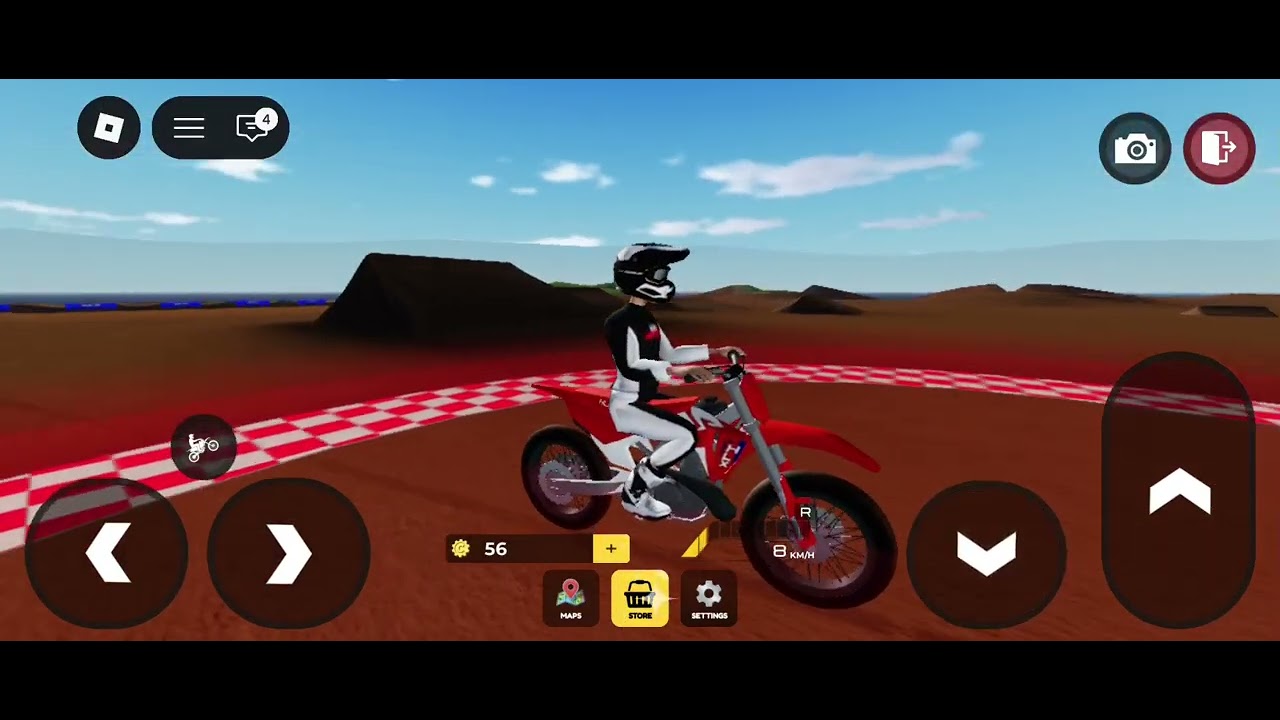 Playing moto game on roblox