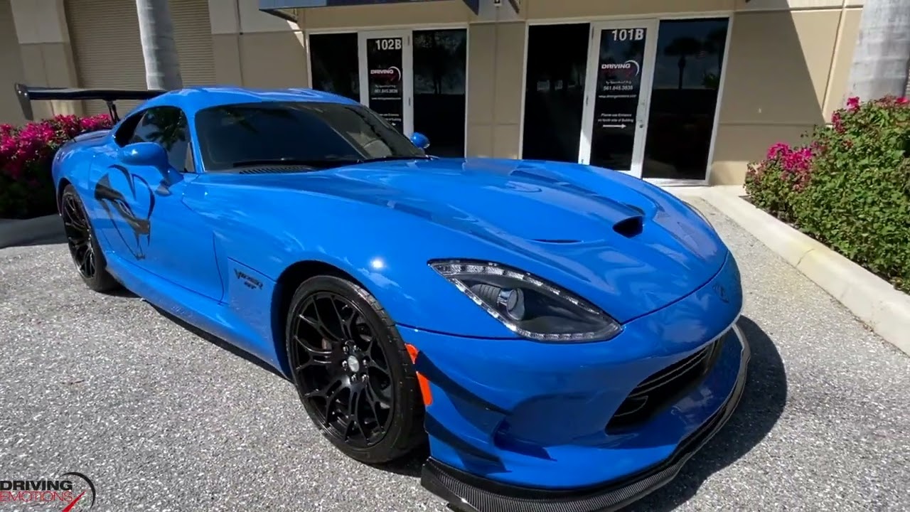 2017 DODGE VIPER GTC TIME ATTACK IN COMPETITION BLUE WALK AROUND BY DRIVING EMOTIONS