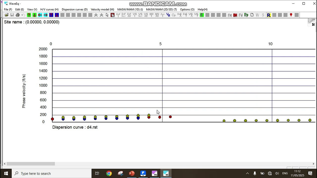 1 10 Surface wave dispersion and model