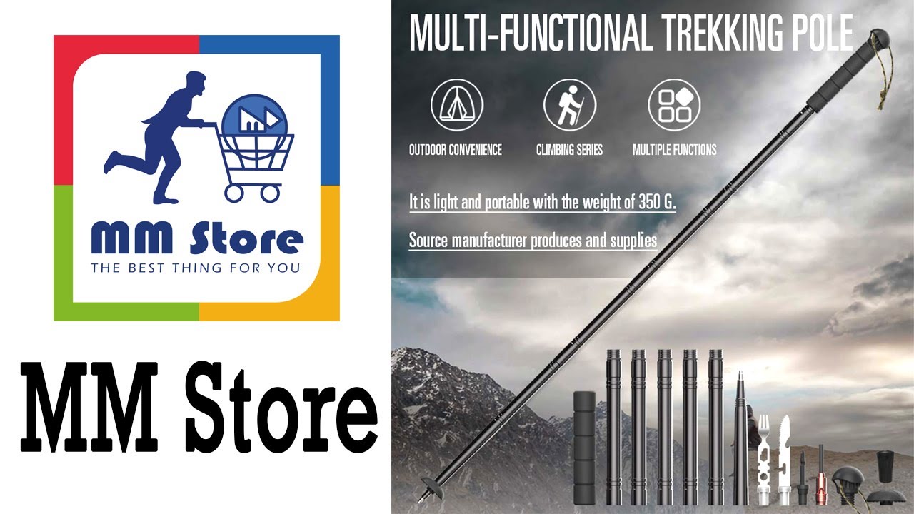 Multifunction Poles Survival Hiking Stick Poles Walking Pole Stick Outdoor Gear