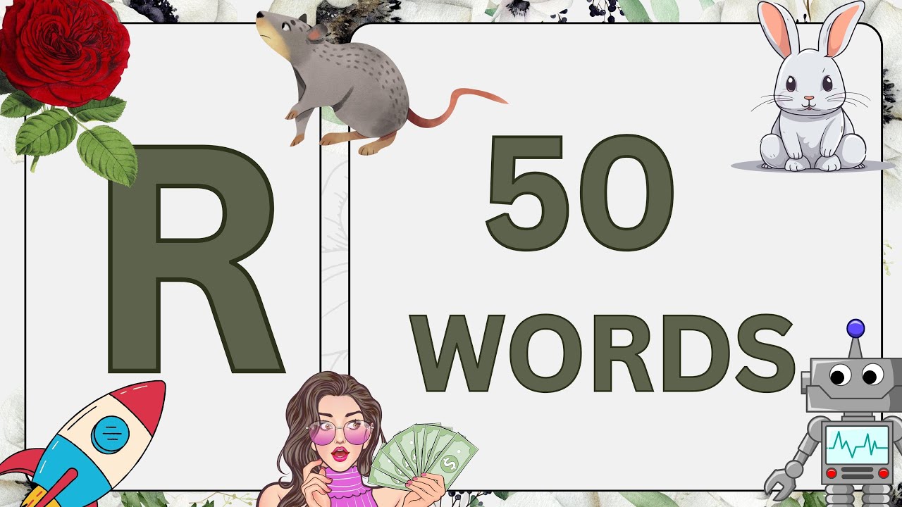R Letter Words | 50 Words That Start With R | R Letter Words Vocabulary