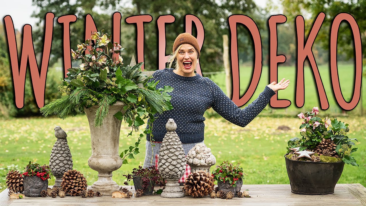 NATÜRLICHE WEIHNACHTSDEKO FÜR AUßEN - DIY