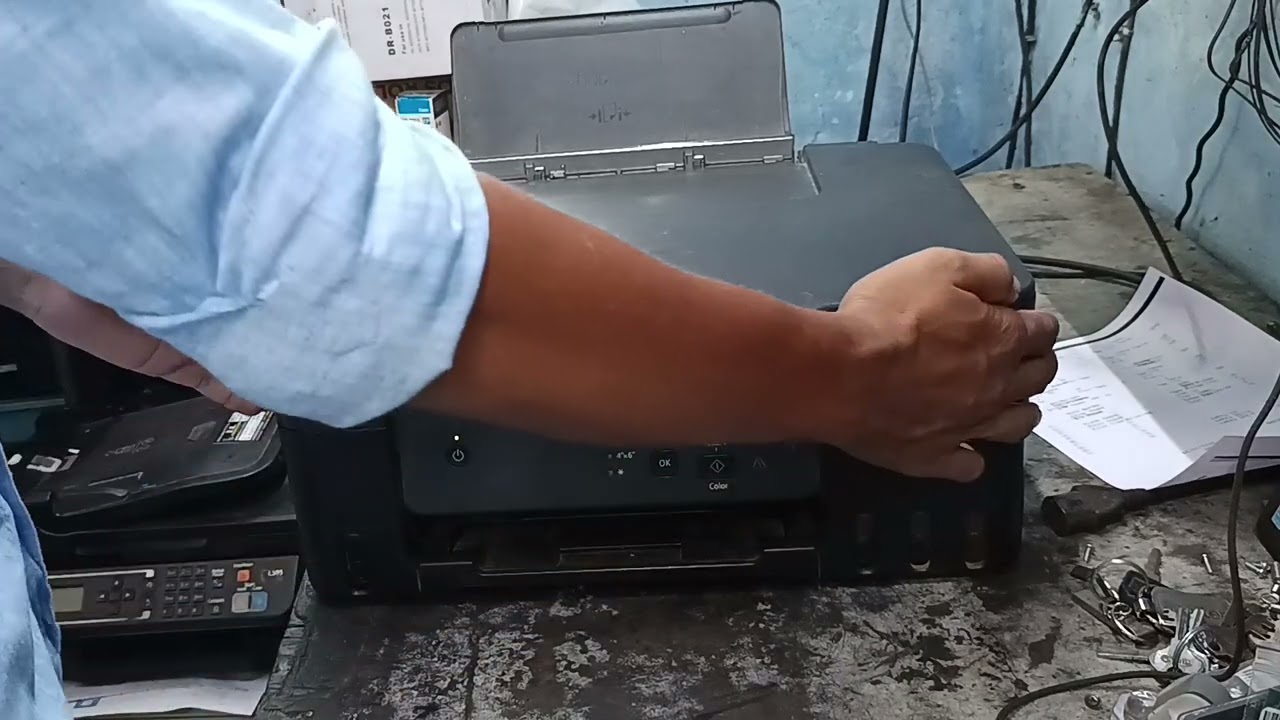 Canon G2730 G3730 G2770 red light 18 time blinking error and paip me ink nahi he uska solution