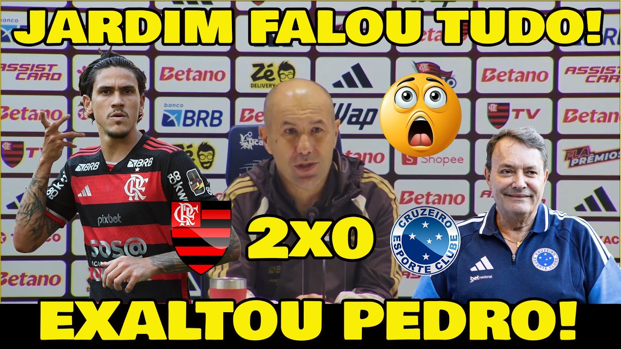 LEONARDO JARDIM DEU SHOW NA ENTREVISTA! FLAMENGO 2x0 CRUZEIRO.
