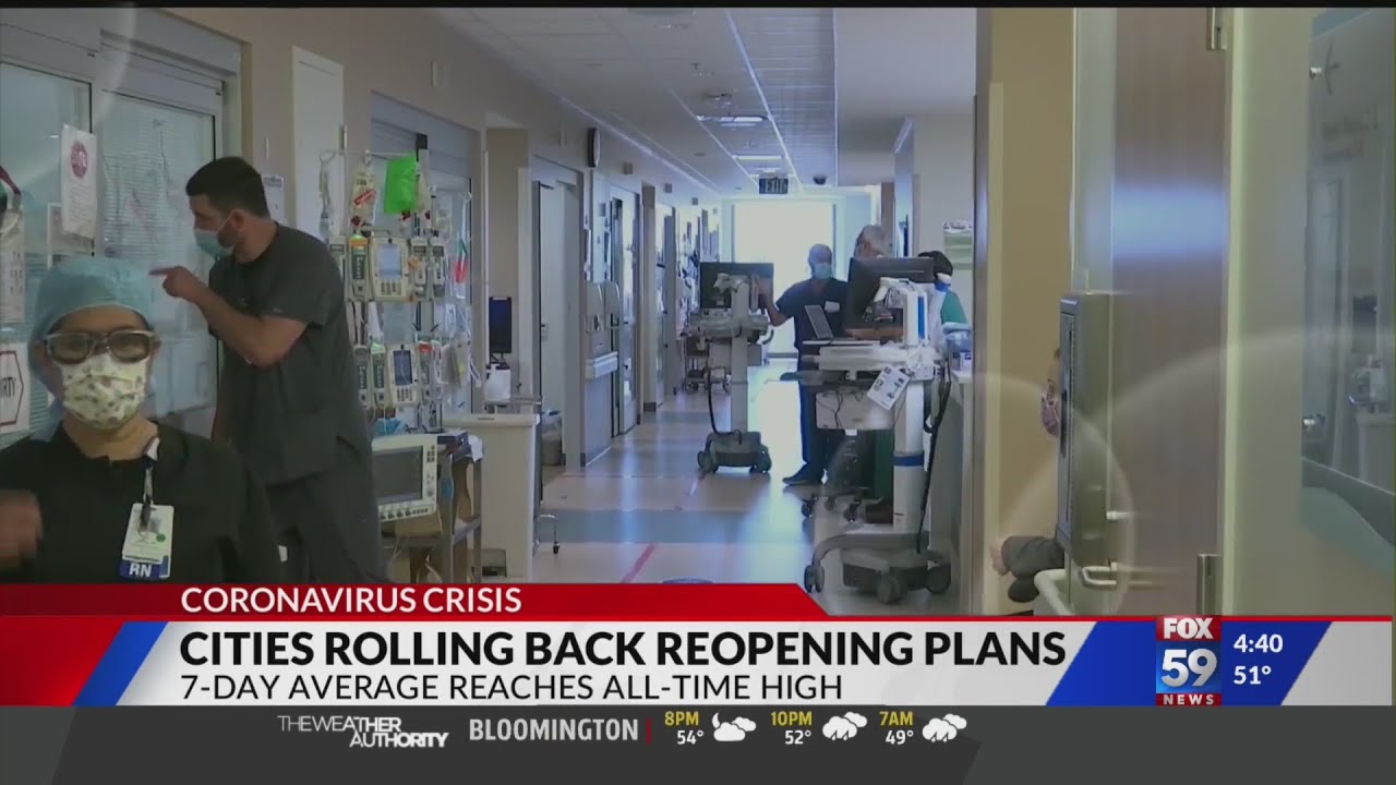 Cities rolling back reopening plans