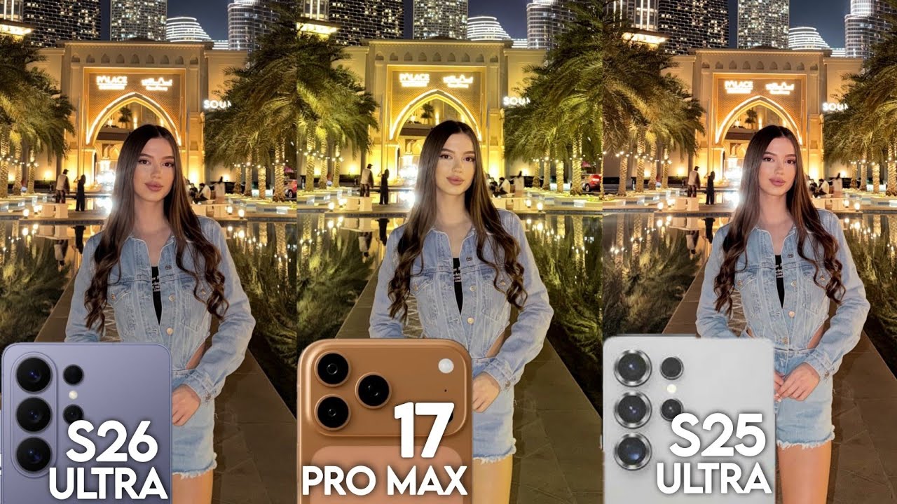 Samsung Galaxy S26 Ultra VS iPhone 17 Pro Max VS Samsung Galaxy S25 Ultra Camera Test 