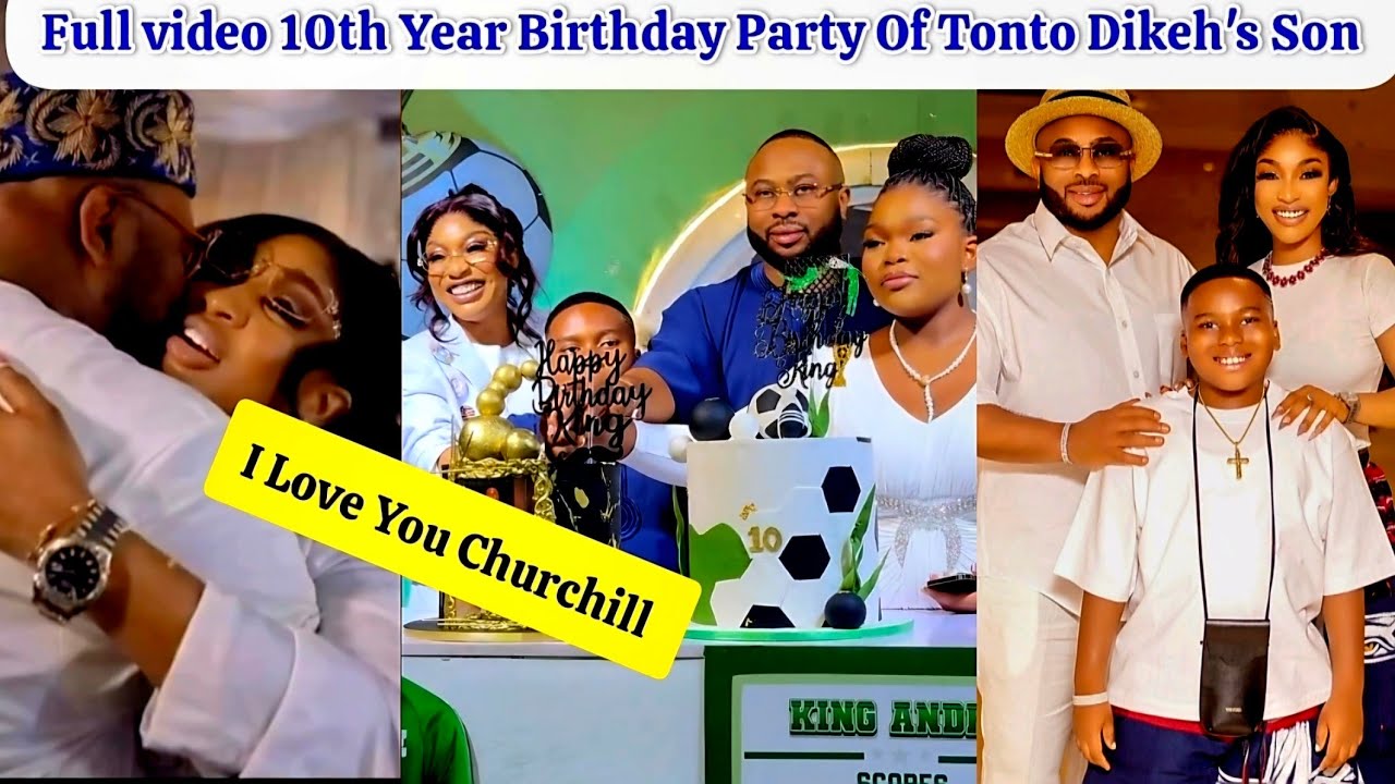 Tonto Dikeh Appreciates and Declares her Love For her Ex Husband at their Son's Birthday Party 