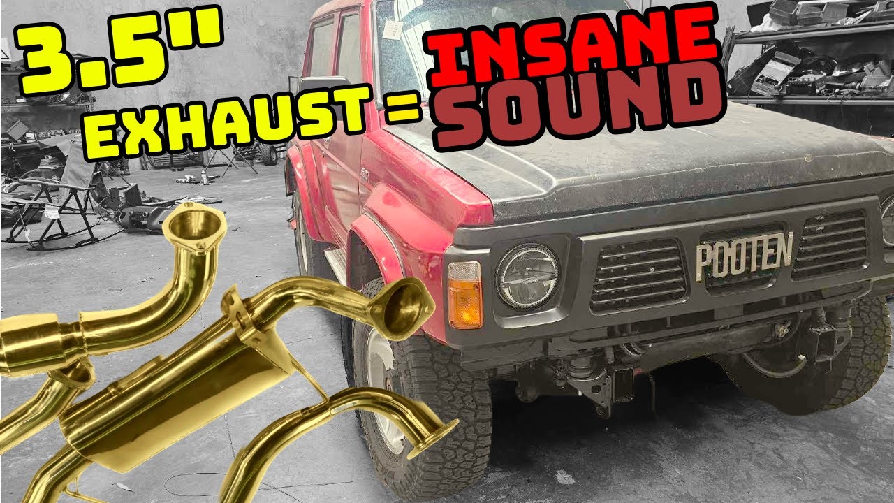 DIY Full Stainless Exhaust For My V10 GQ Patrol: 3.5” Exhaust Install + DIY Bonnet Struts!
