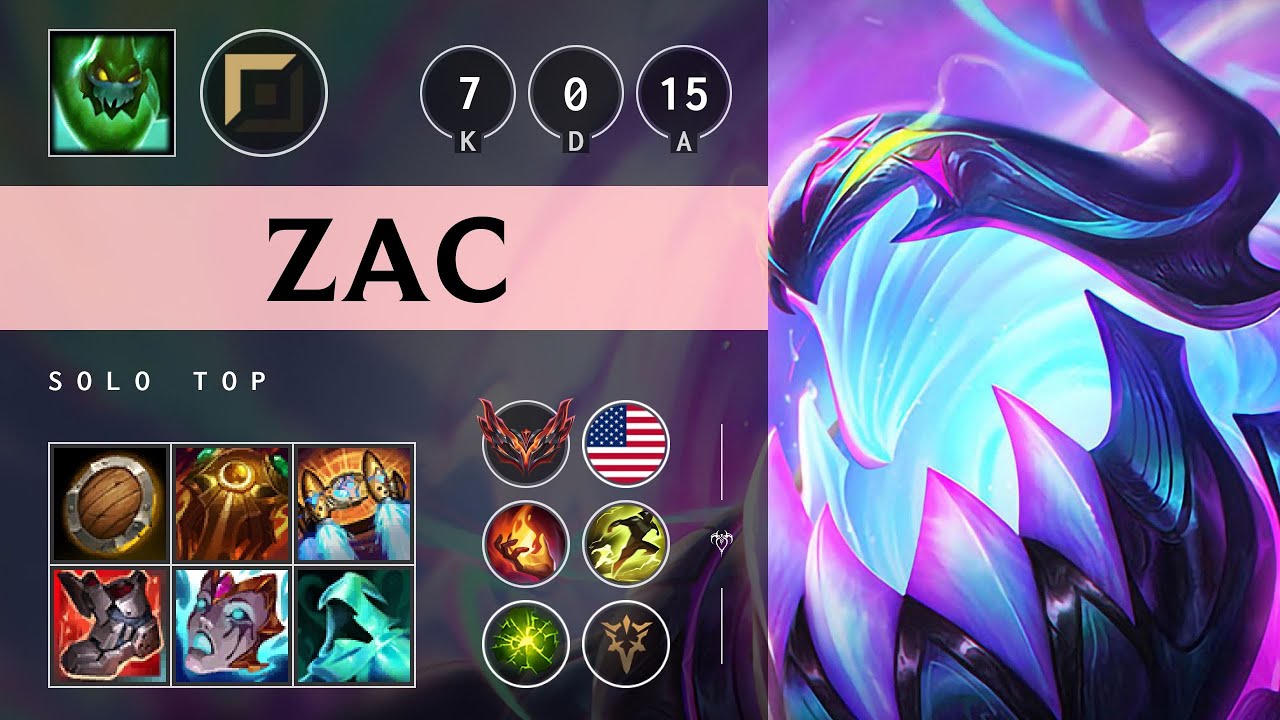 Zac Top vs Gnar - NA Grandmaster Patch 25.20
