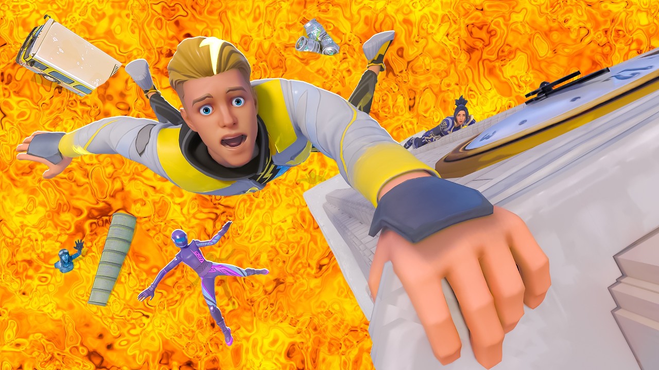 Fortnite, но пол &mdash; это ЛАВА!