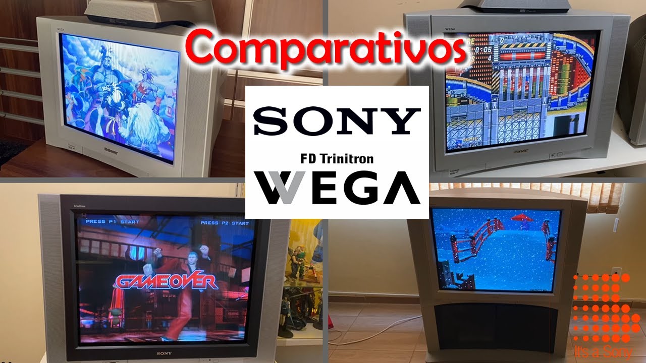 Sony WEGA Comparativos - Trinitron Evolution - andreretrogamer