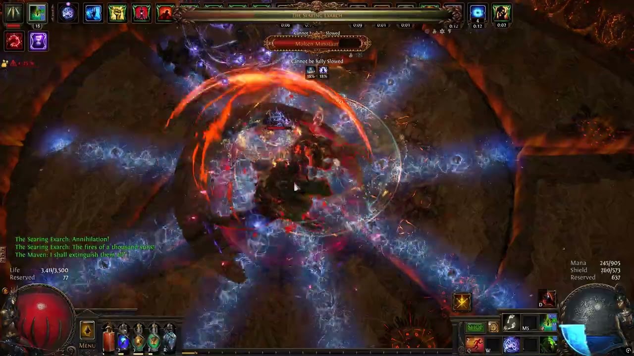 Blade Blast of Dagger Detonation Mines Pathfinder - Mapping & Uber Boss Kills - Path of Exile 3.26