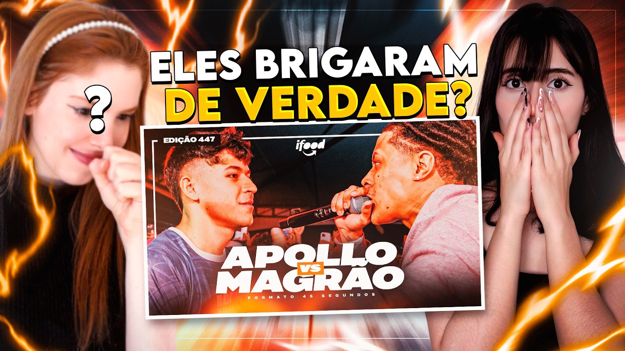 REACT | (RIVALIDADE! 🔥) APOLLO X MAGRÃO | SEGUNDA FASE | BDA 447 (EDIÇÃO 45 SEGUNDOS) | CR Reacts