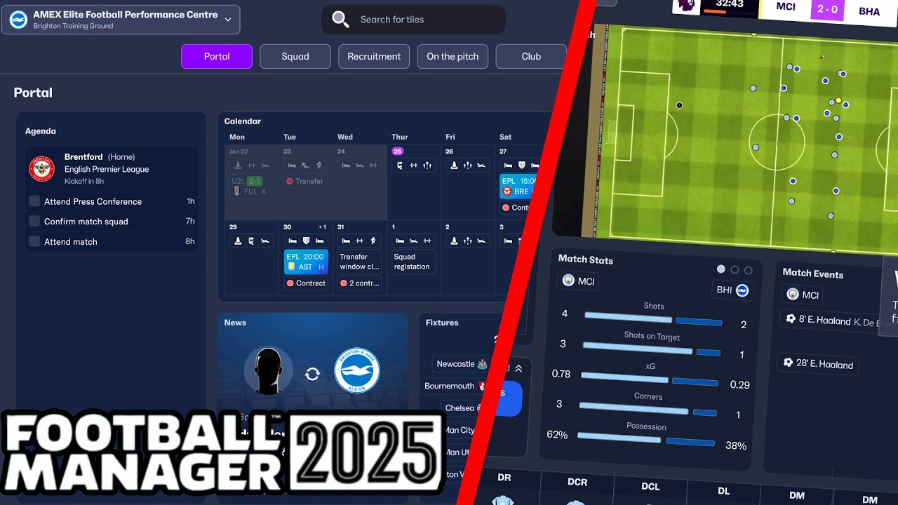 FOOTBALL MANAGER 2025 DEVELOPMENT GAMEPLAY UPDATE