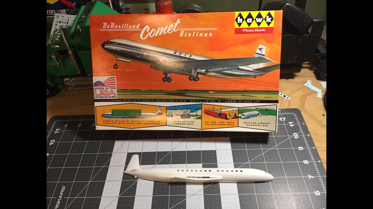Hawk DeHavilland Comet Airliner Unboxing