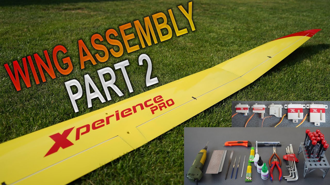 Xperience Pro F5J - Episode 4 - Wing Assembly Part 2 - Entry level RC HIGH PERFORMANCE GLIDER