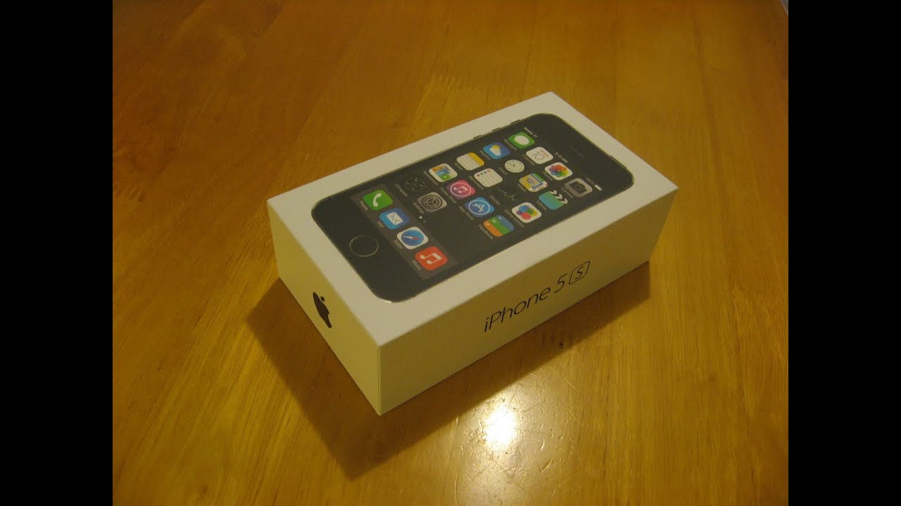 Apple iPhone 5s 32GB Space Gray - rozbalení (unboxing)