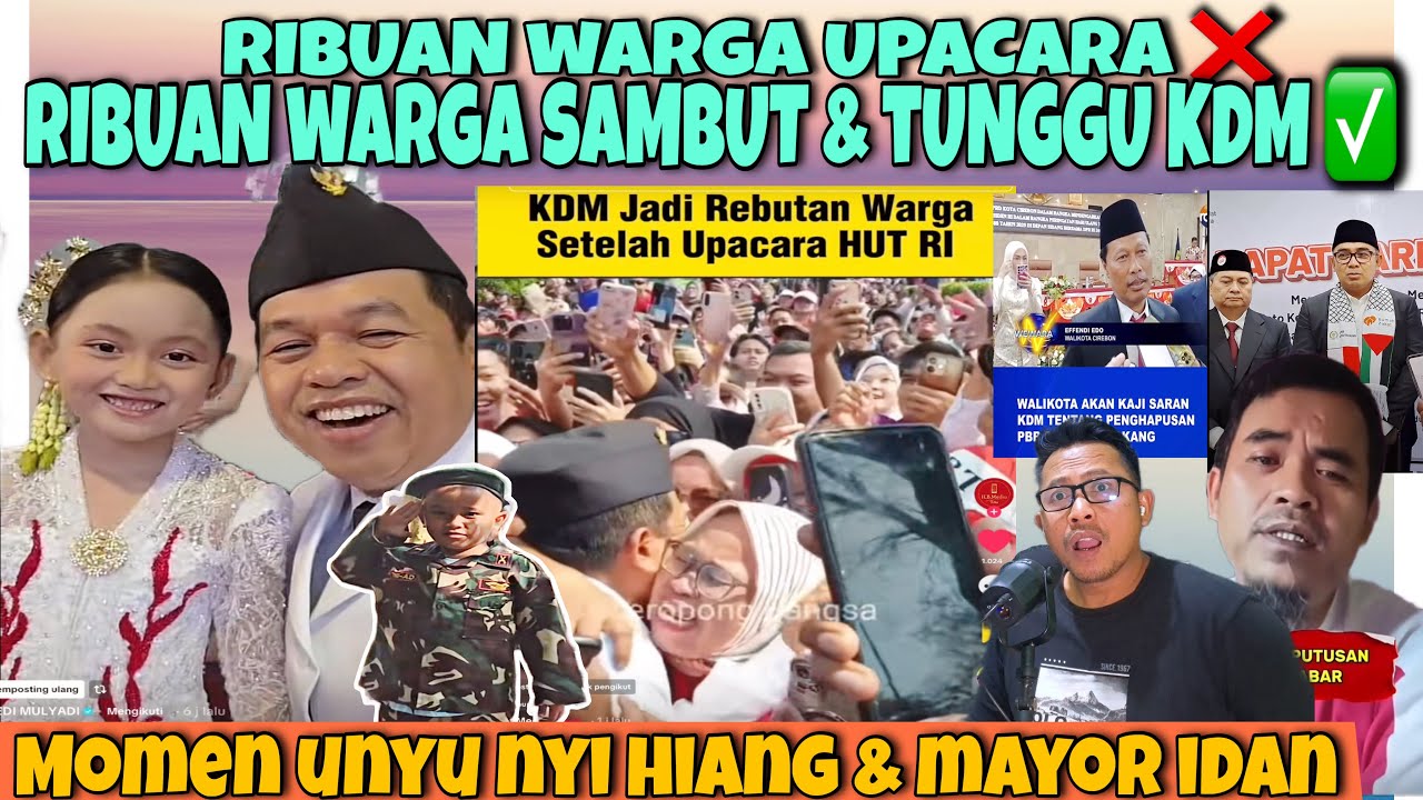 H1ST3RIS‼️RIBUAN WARGA SAMBUT KDM DI LAPANGAN UPACARA -MOMEN UNYU NYI HIANG & MAYOR IDAN WKWK