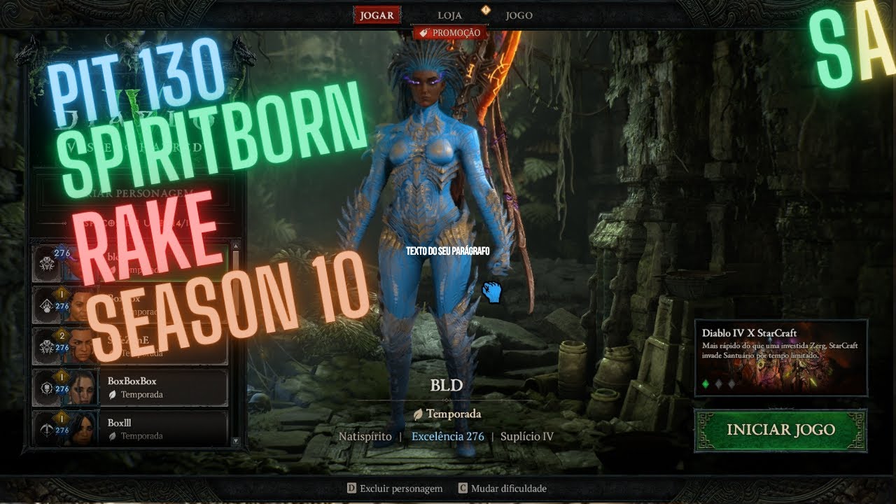 SpiritBorn PIT 130 Rake Diablo 4